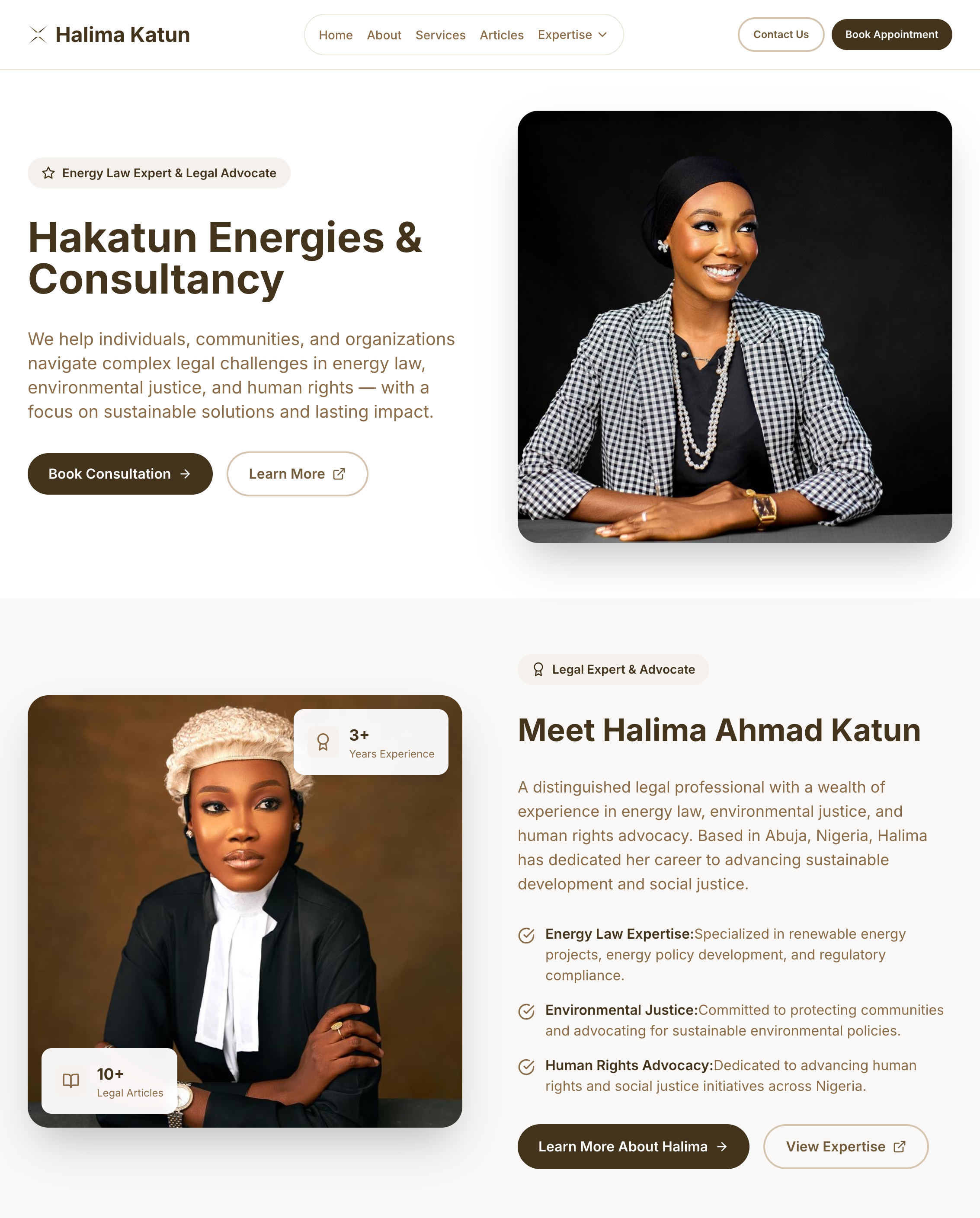 Halima Katun Portfolio - Screenshot 1